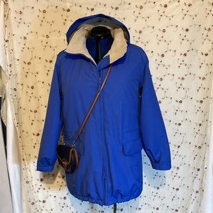 Lands' End blue parka 1X